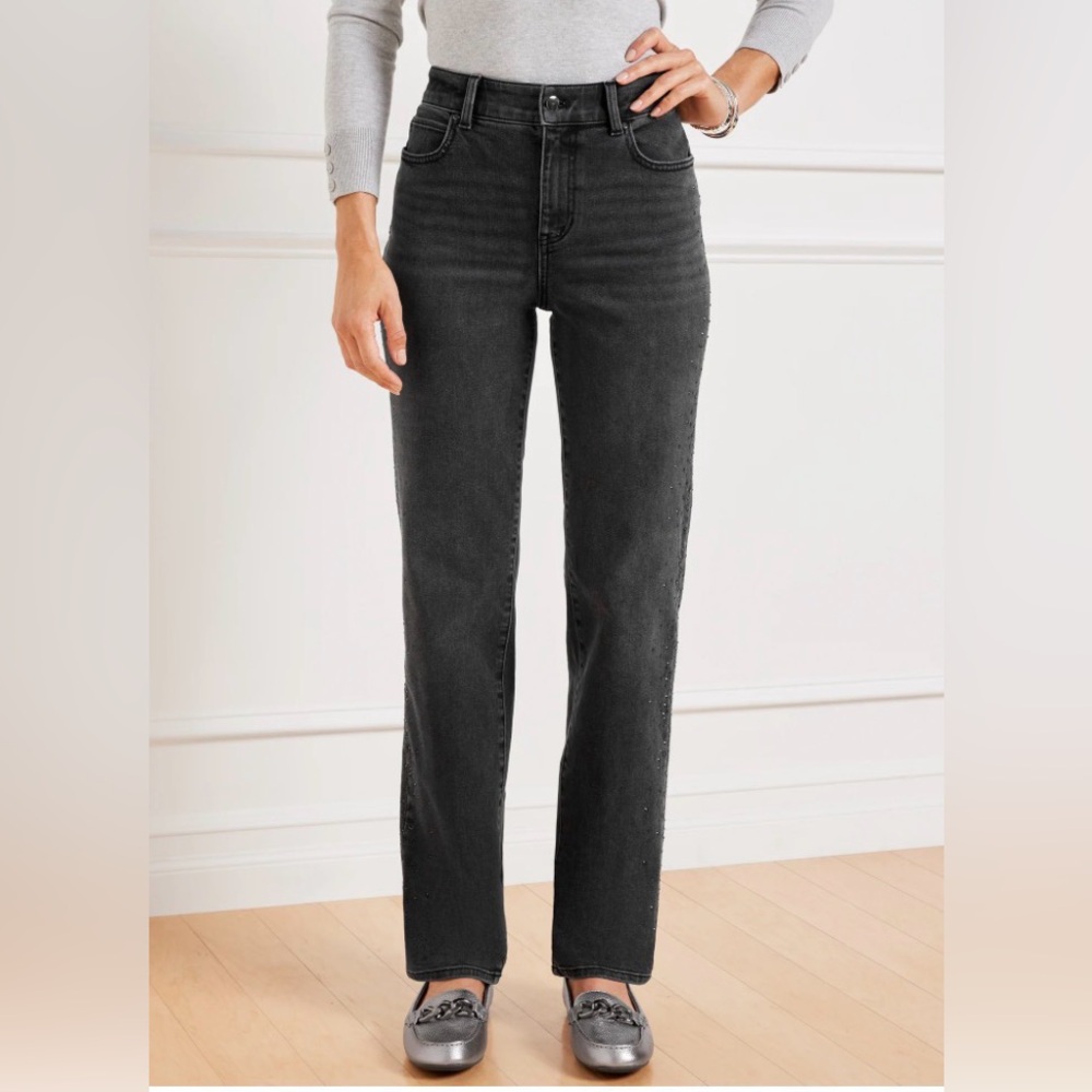 Talbots Black Flare Corduroy Jeans